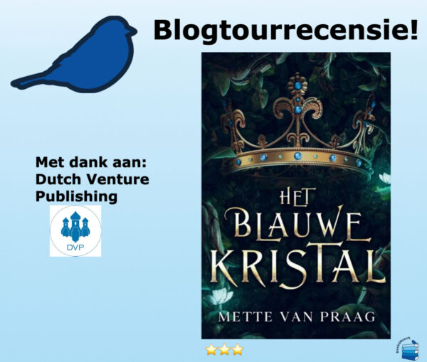 Het blauwe kristal van Mette van Praag, uitgegeven door Dutch Venture Publishing
