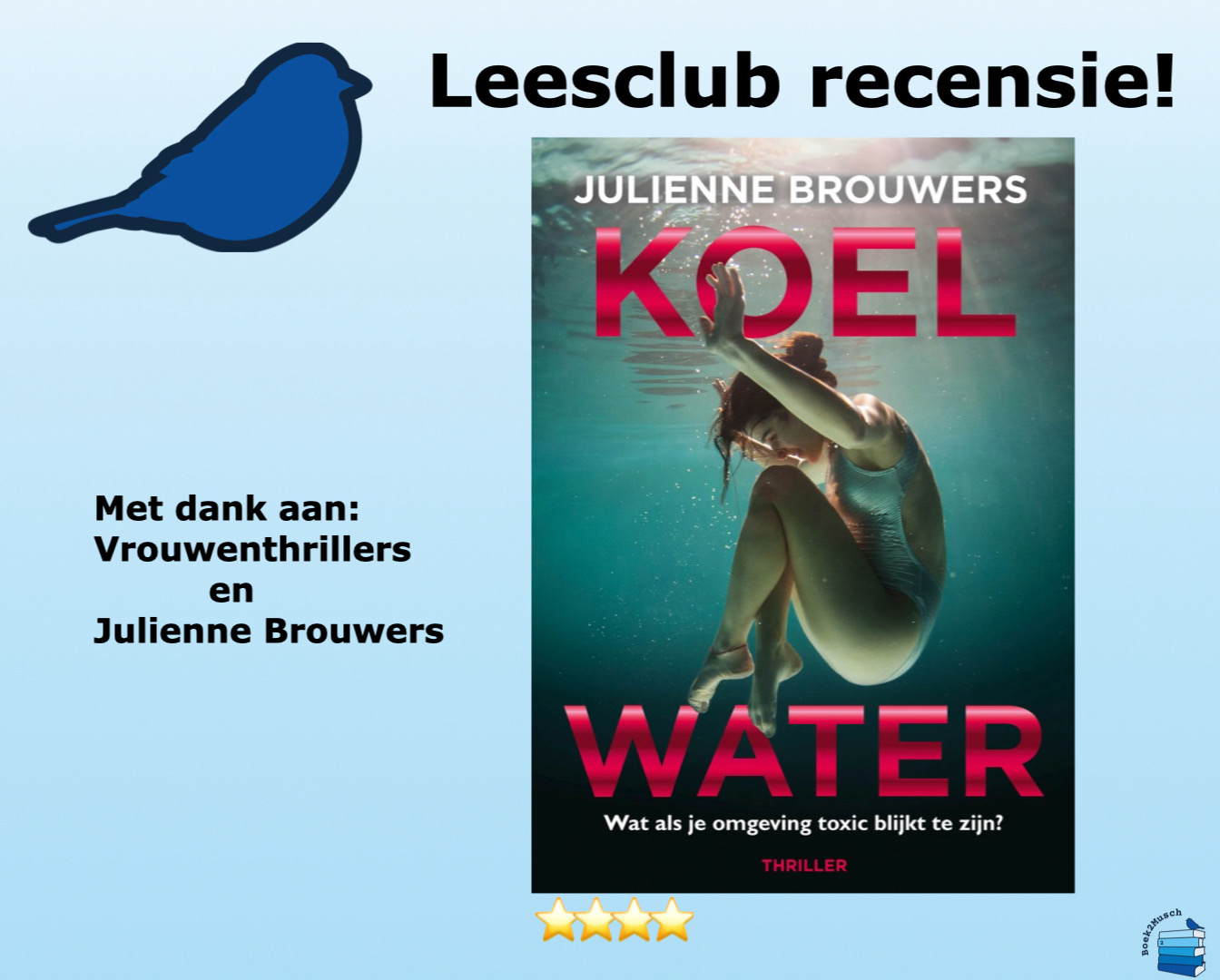 Koel Water van Julienne Brouwers, uitgegeven door JB uitgeverij