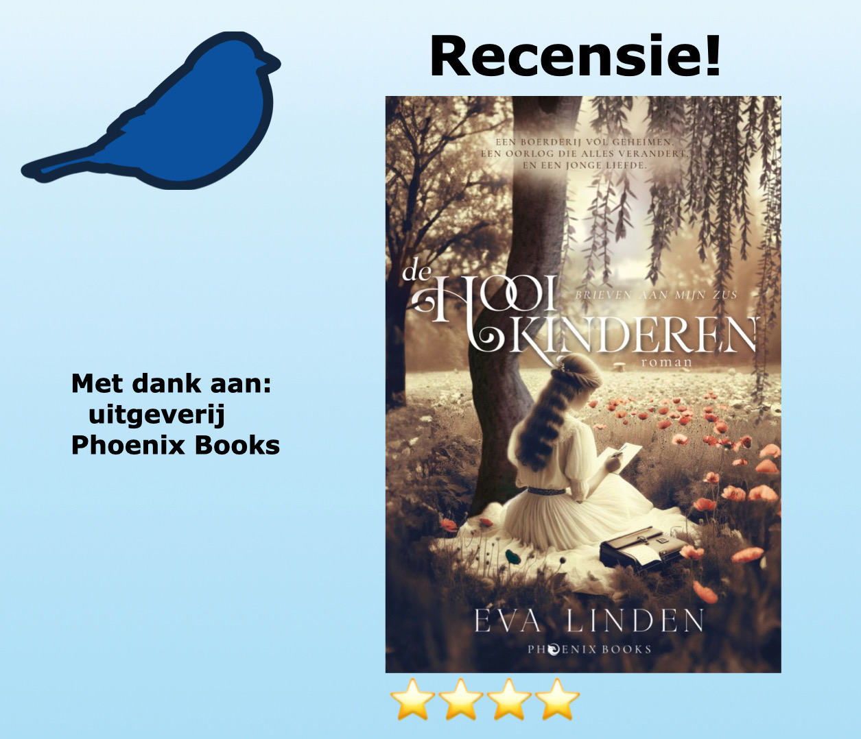 De Hooikinderen van Eva Linden, uitgegeven door uitgeverij Phoenix Books