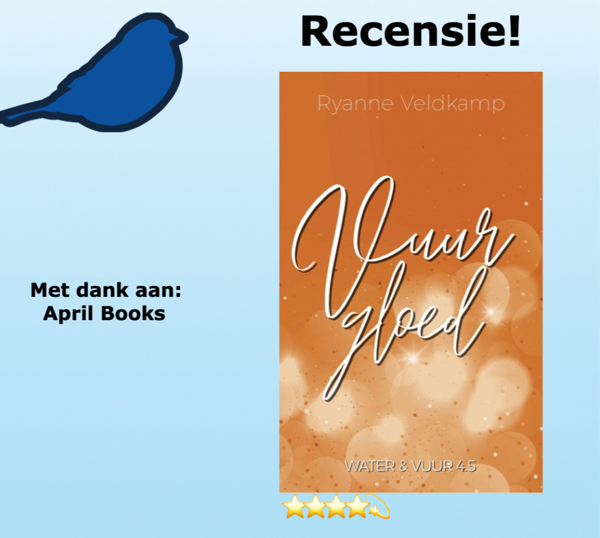 Vuurgloed van Ryanne Veldkamp, uitgegeven door April Books