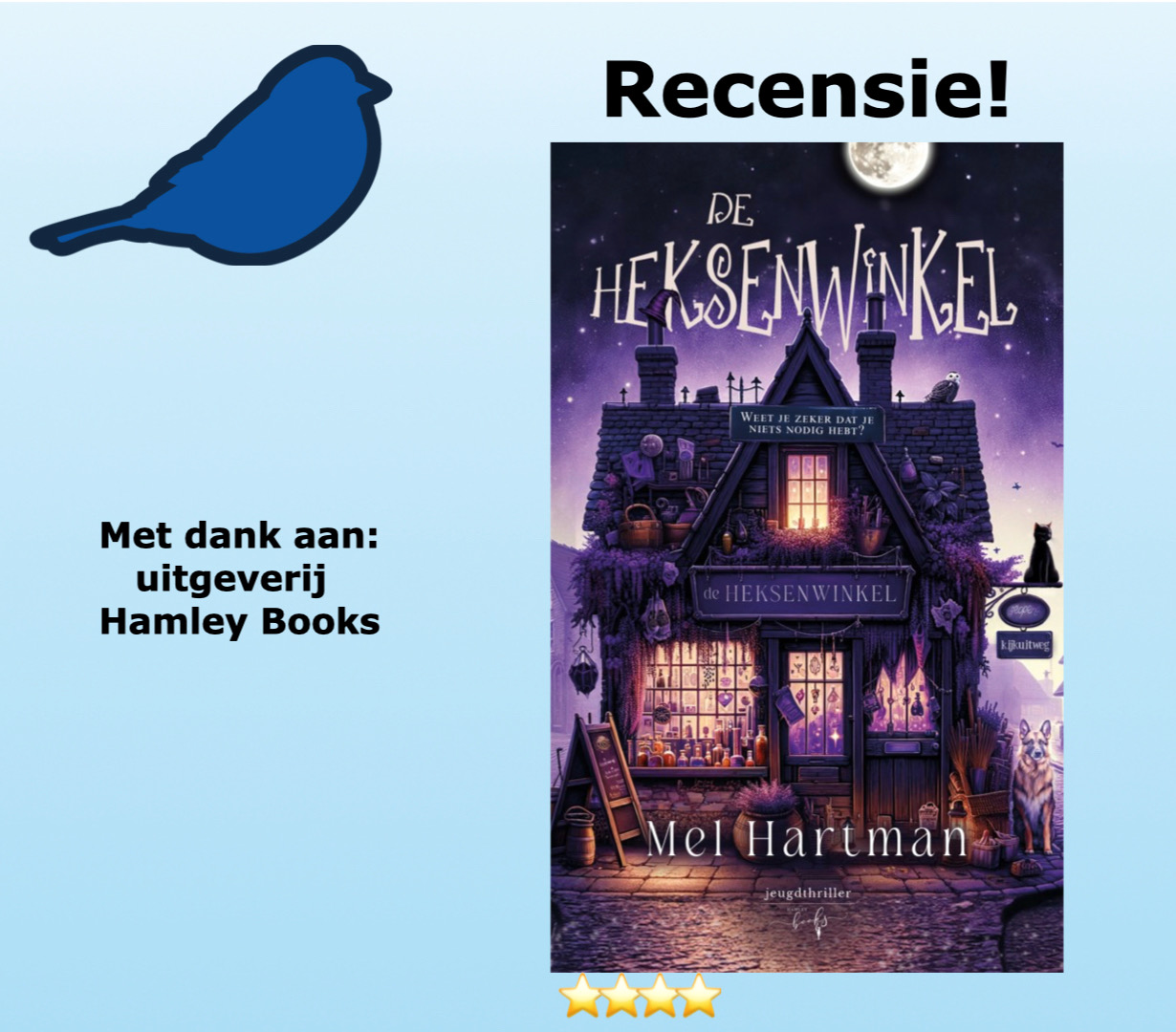 De Heksenwinkel van Mel Hartman, uitgegeven door uitgeverij Hamley Books