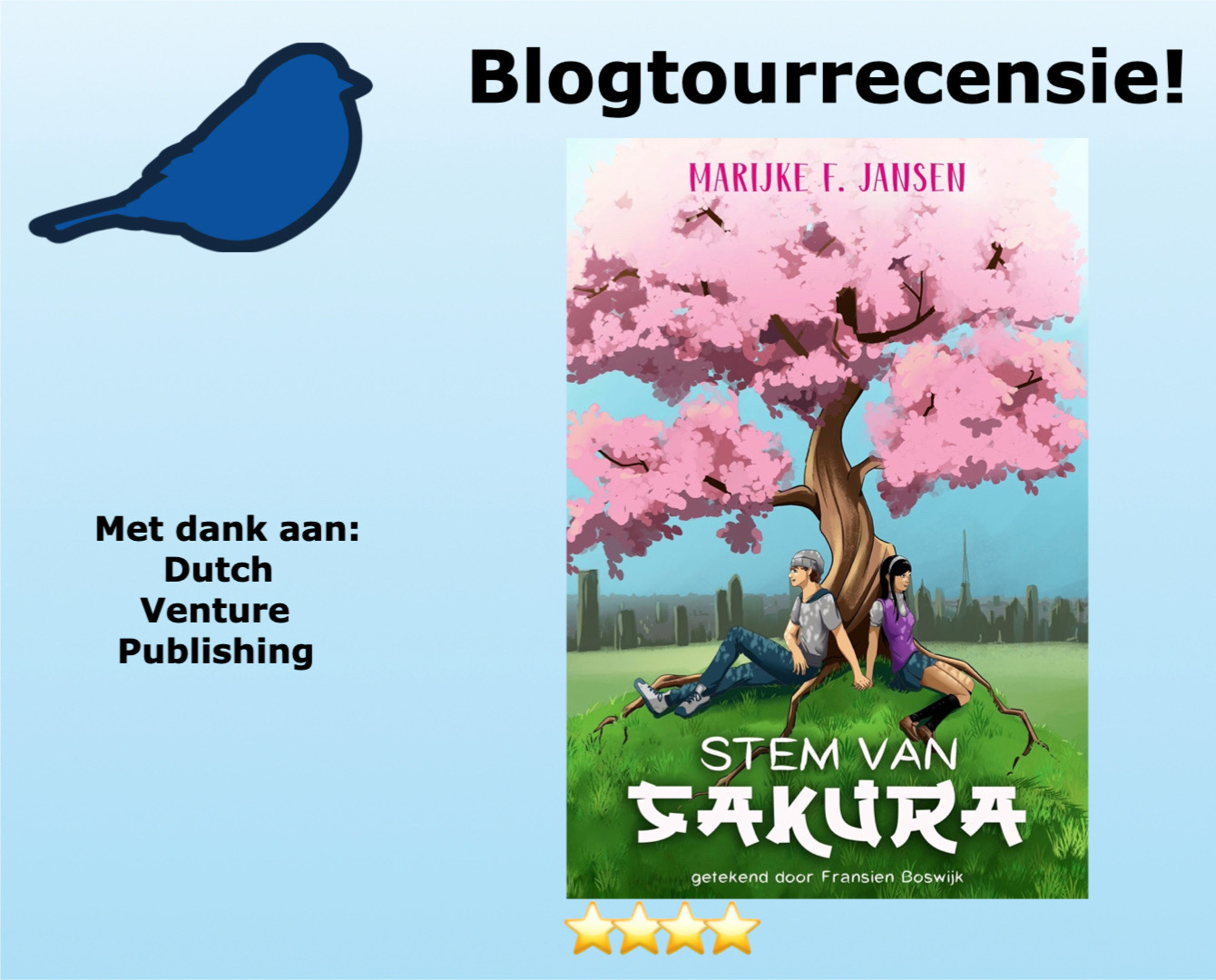 Stem van Sakura van Marijke F. Jansen, uitgegeven door Dutch Venture Publishing