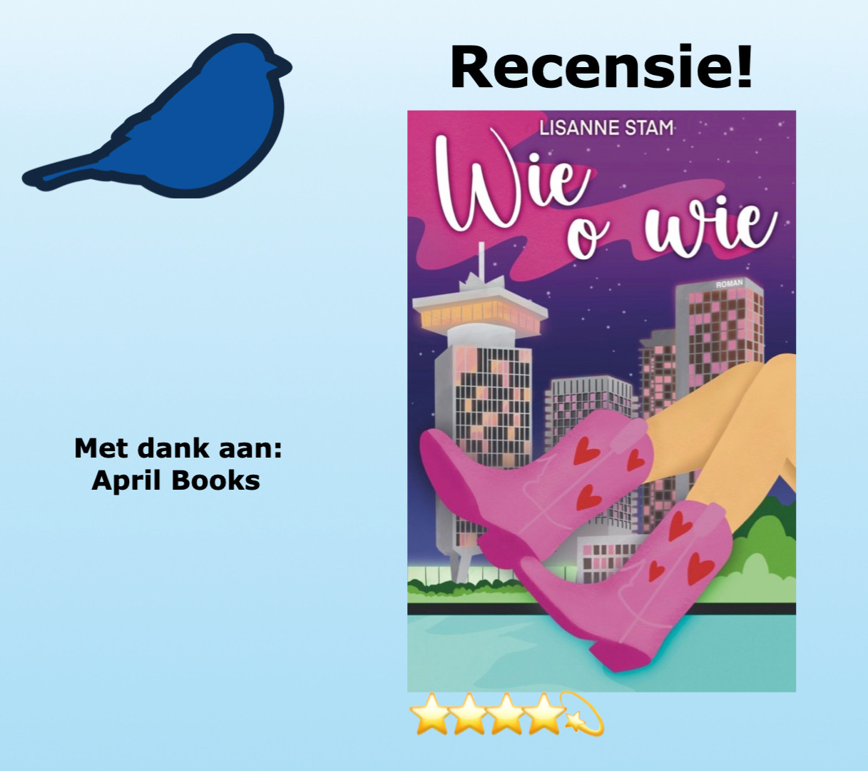 Wie o Wie van Lisanne Stam, uitgegeven door April Books